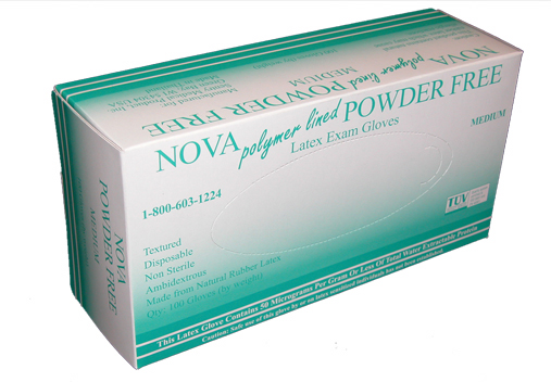 Nova Powder Free Latex Exam Gloves - Item GL10